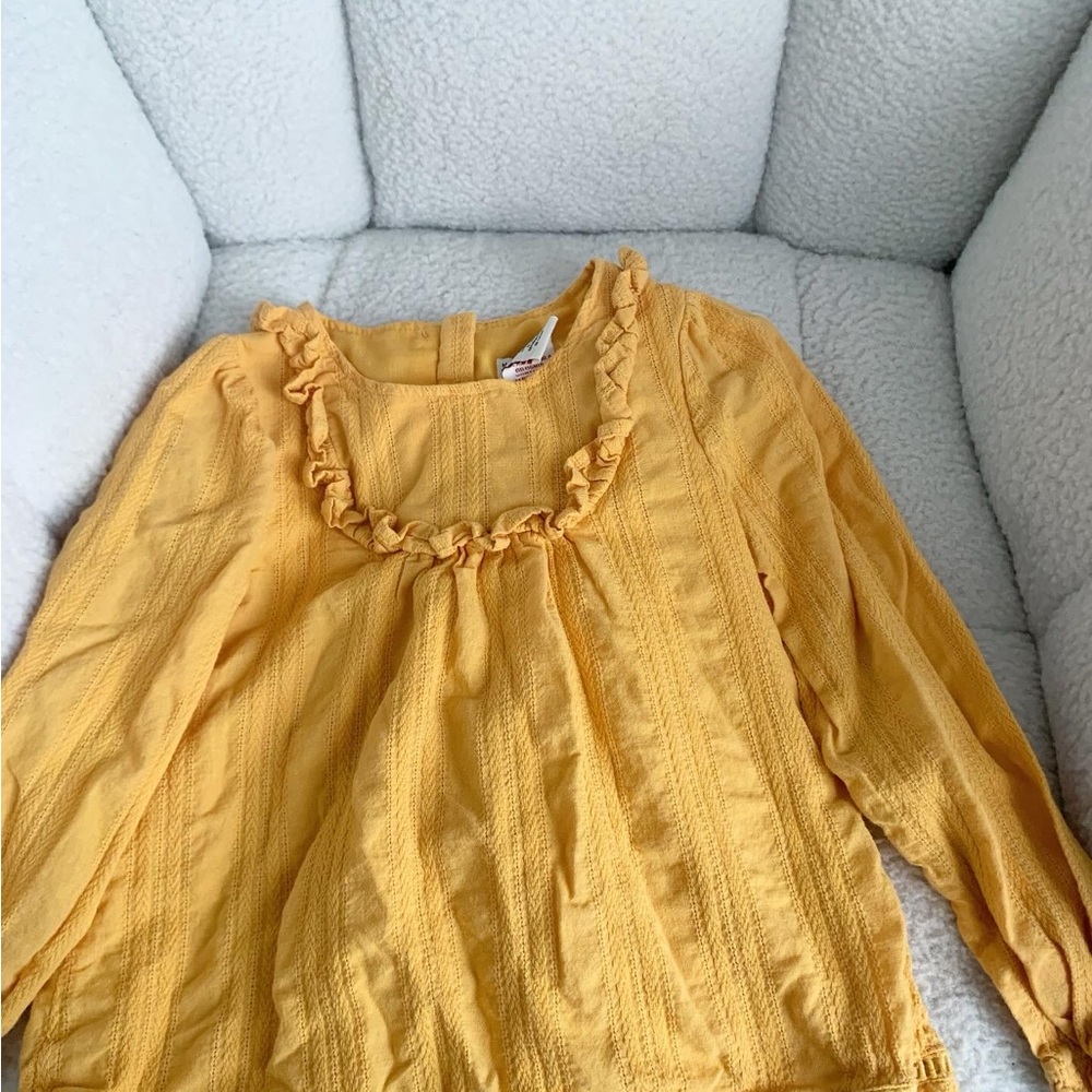 Max Studio Kids Yellow Ruffled Top